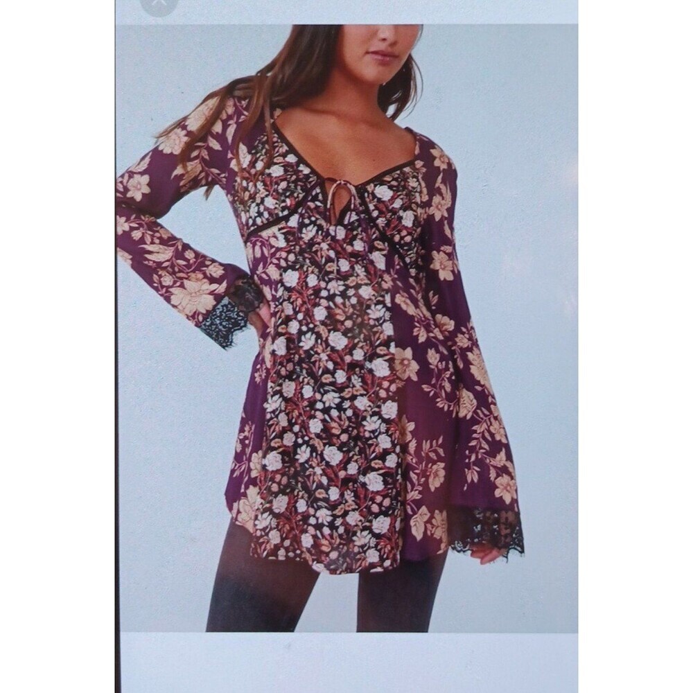 NWT Free People Odette printed Tunic.‎